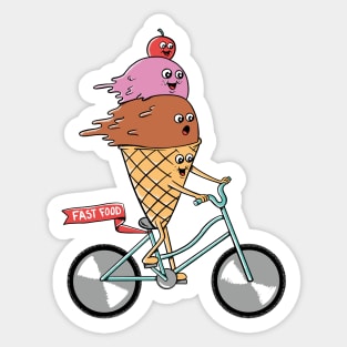 Ice Cream Fast Food Sticker